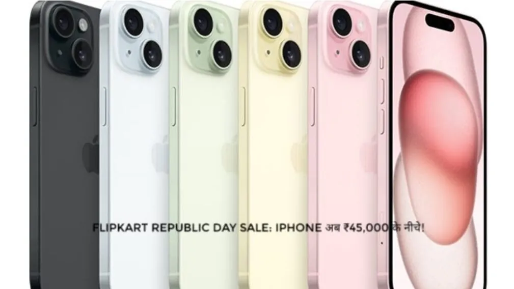 Flipkart Republic Day Sale: iPhone 15 अब ₹45,000 के नीचे!