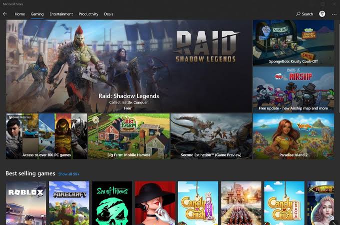 Best gaming websites for pc Microsoft Store