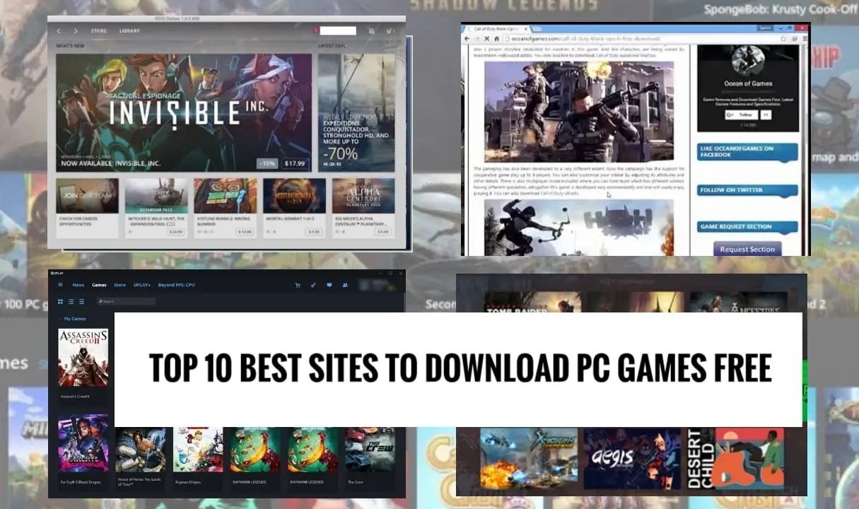 Top 10 Best Sites to download pc games for Free