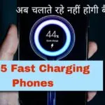 Top 5 Fast Charging Phones