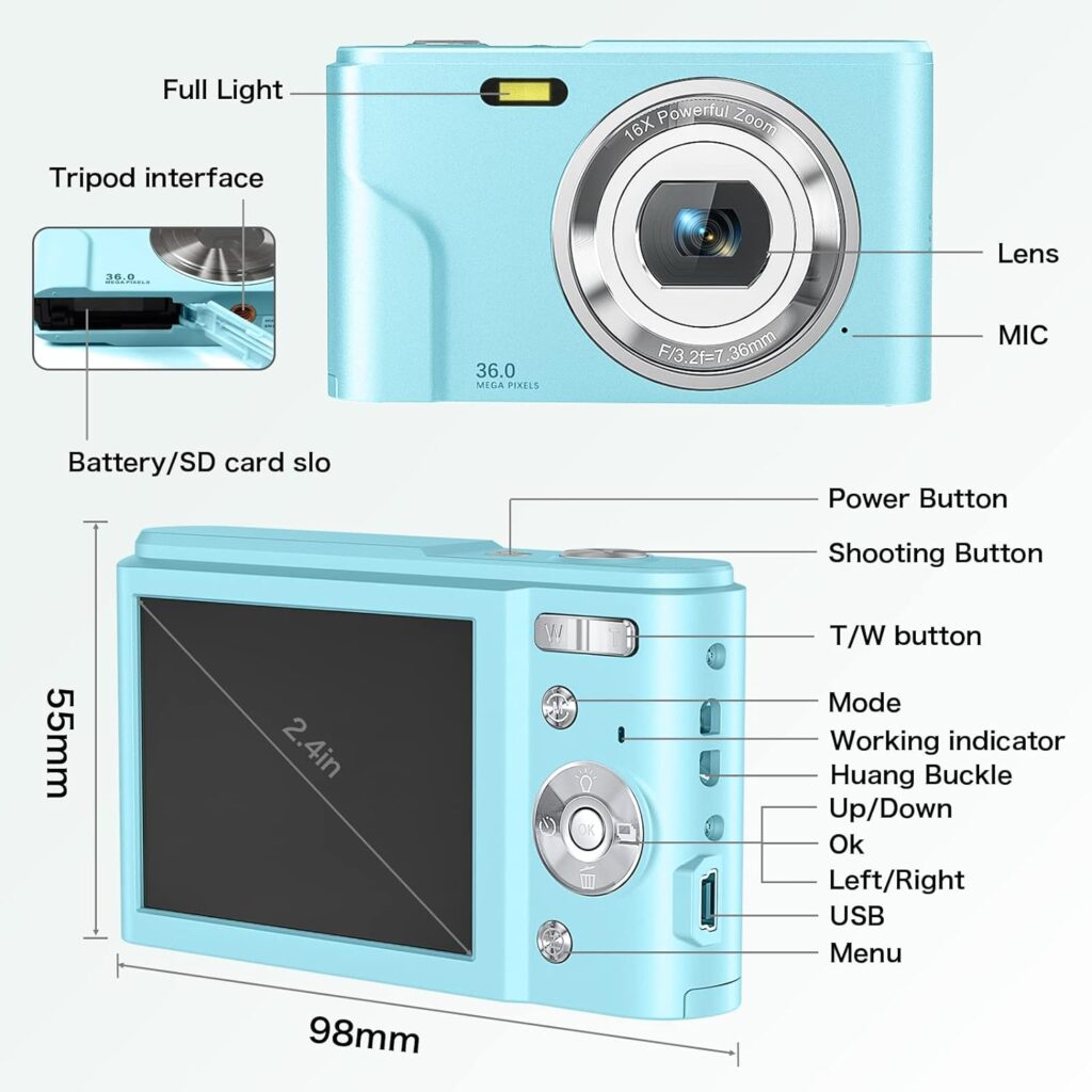 2.Sevenat Digital Camera with LCD Screen