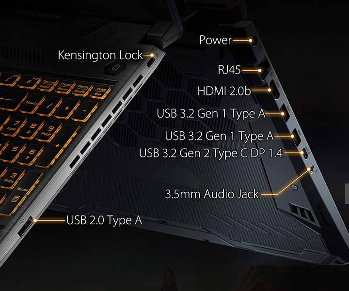 ASUS TUF F15 Network and Connectivity